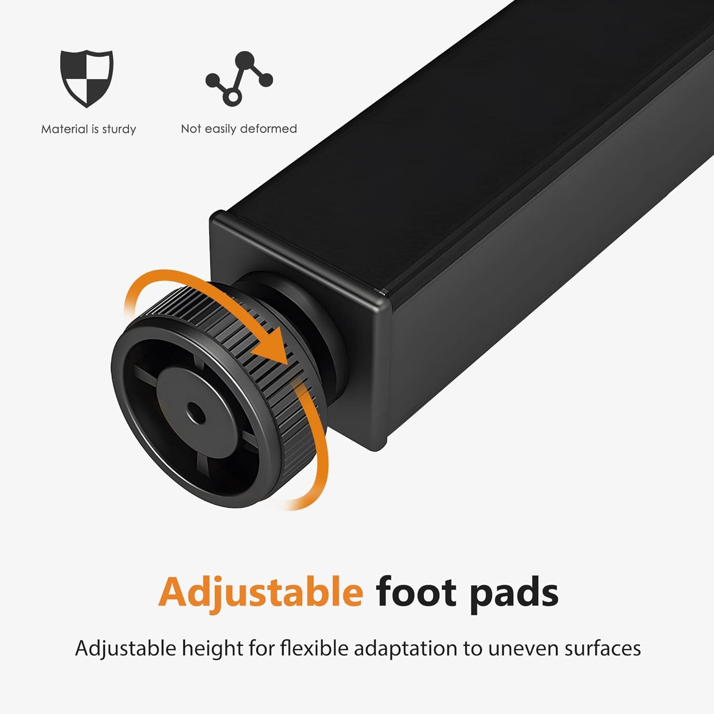 DlandHome Folding Desk Small Desk 31.5 inches Small Computer Desk for Home Office Folding Table Writing Table for Small Spaces No Assembly Required Grey & Black Frame