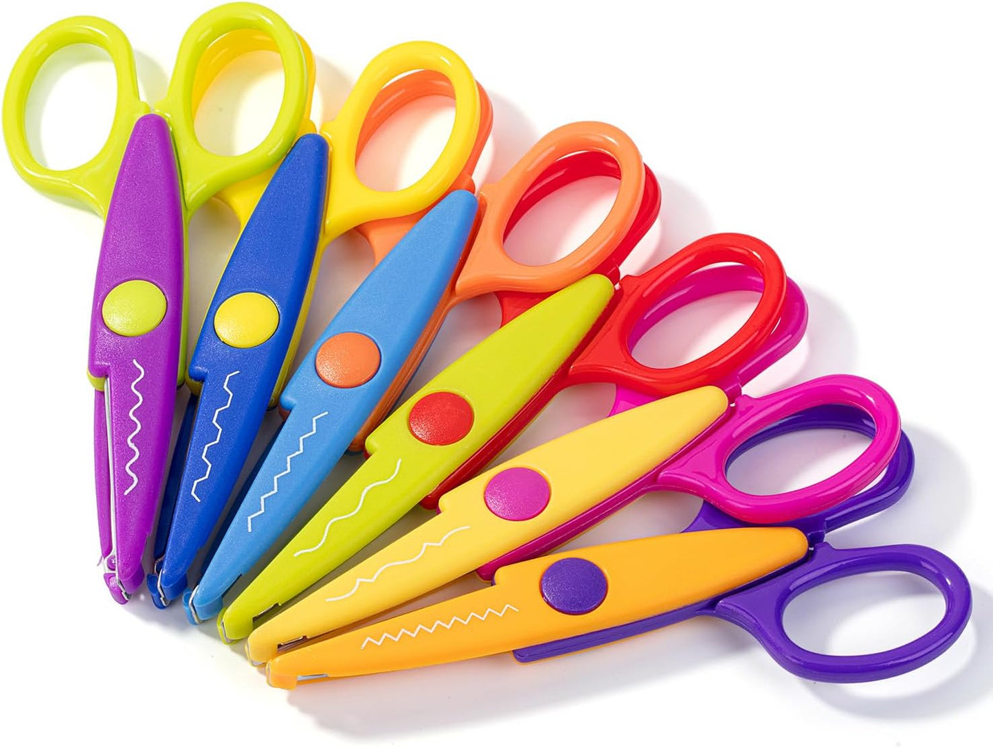 Mr. Pen- Craft Scissors Decorative Edge, 6 Pack, Retro Colors, Zig Zag Scissors for Crafting